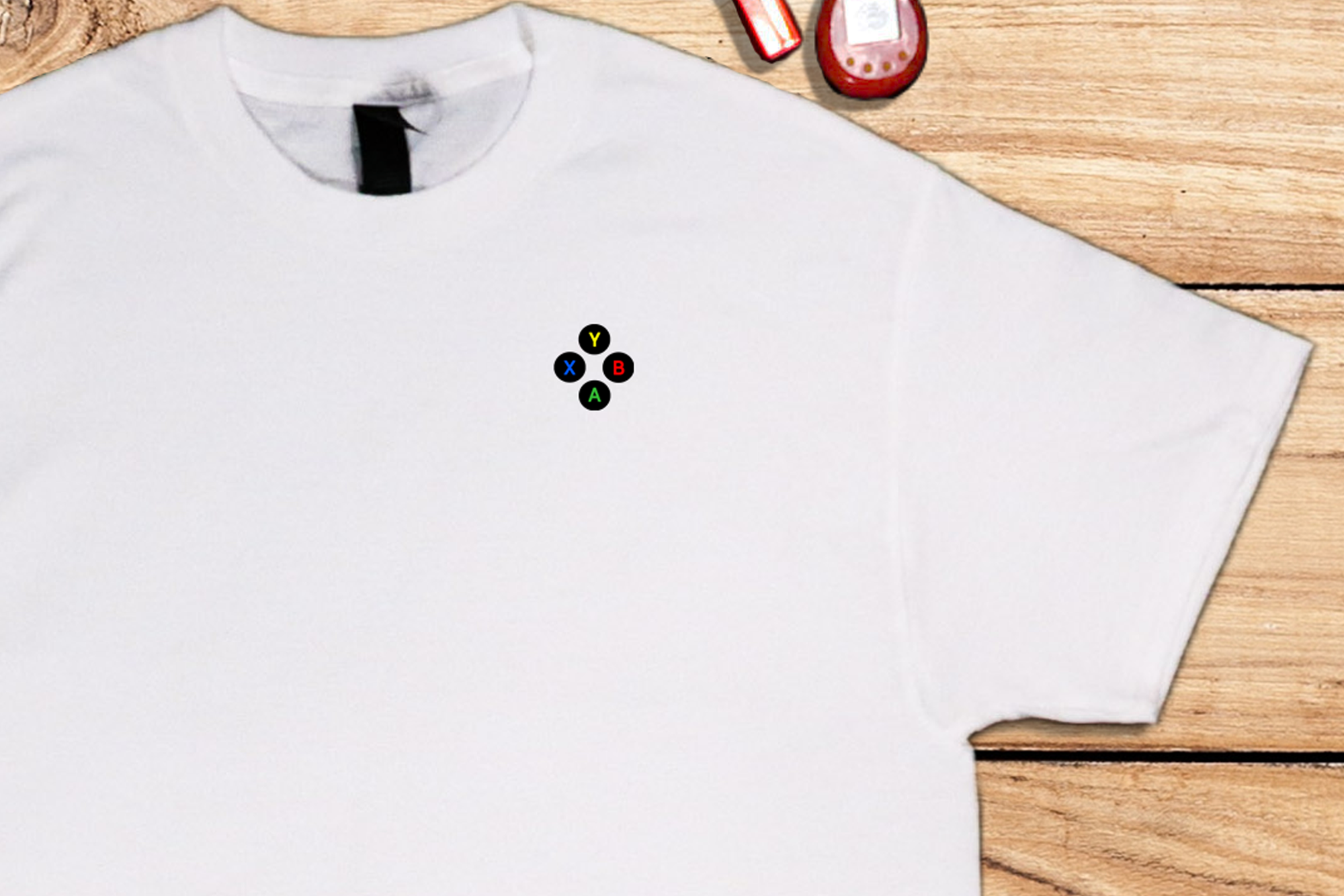 Gaming ABXY controller T-shirt