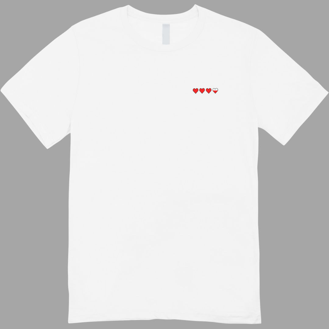 Gaming Life Hearts T-shirt