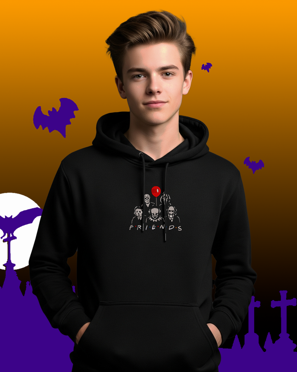 Halloween Friends Hoodie | Horror movie favorites Hoodie | Halloween Hoodie
