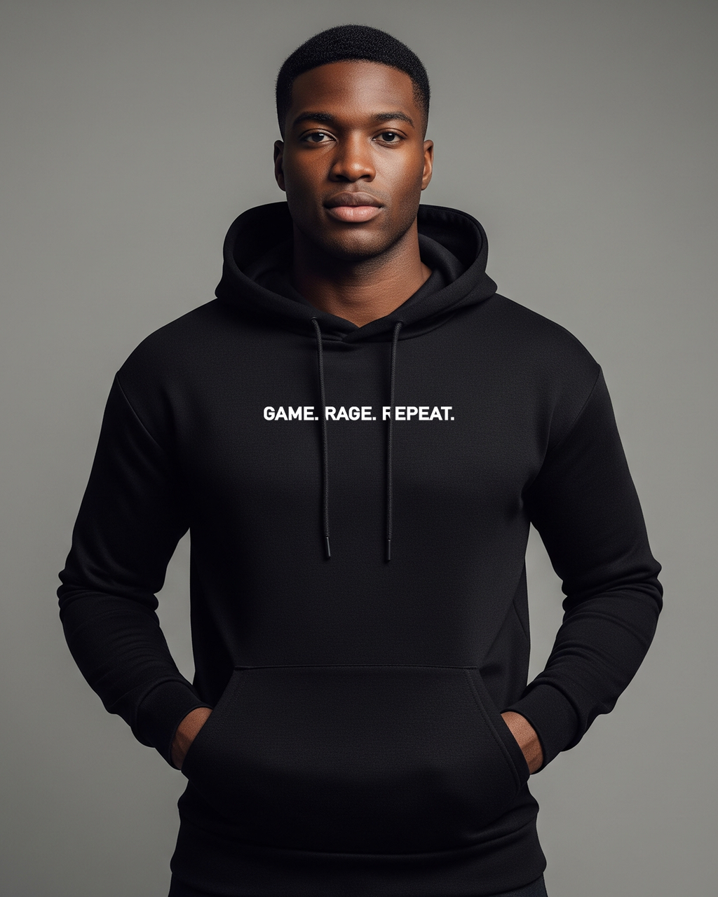 Game Rage Repeat Lightweight Hoodie