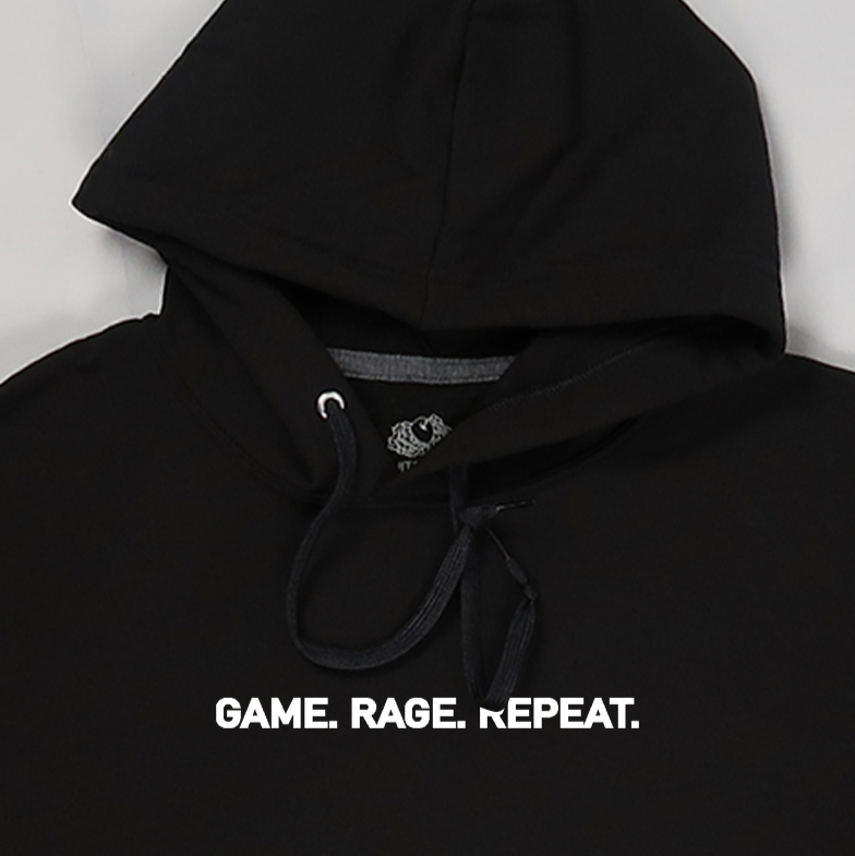Game Rage Repeat Lightweight Hoodie
