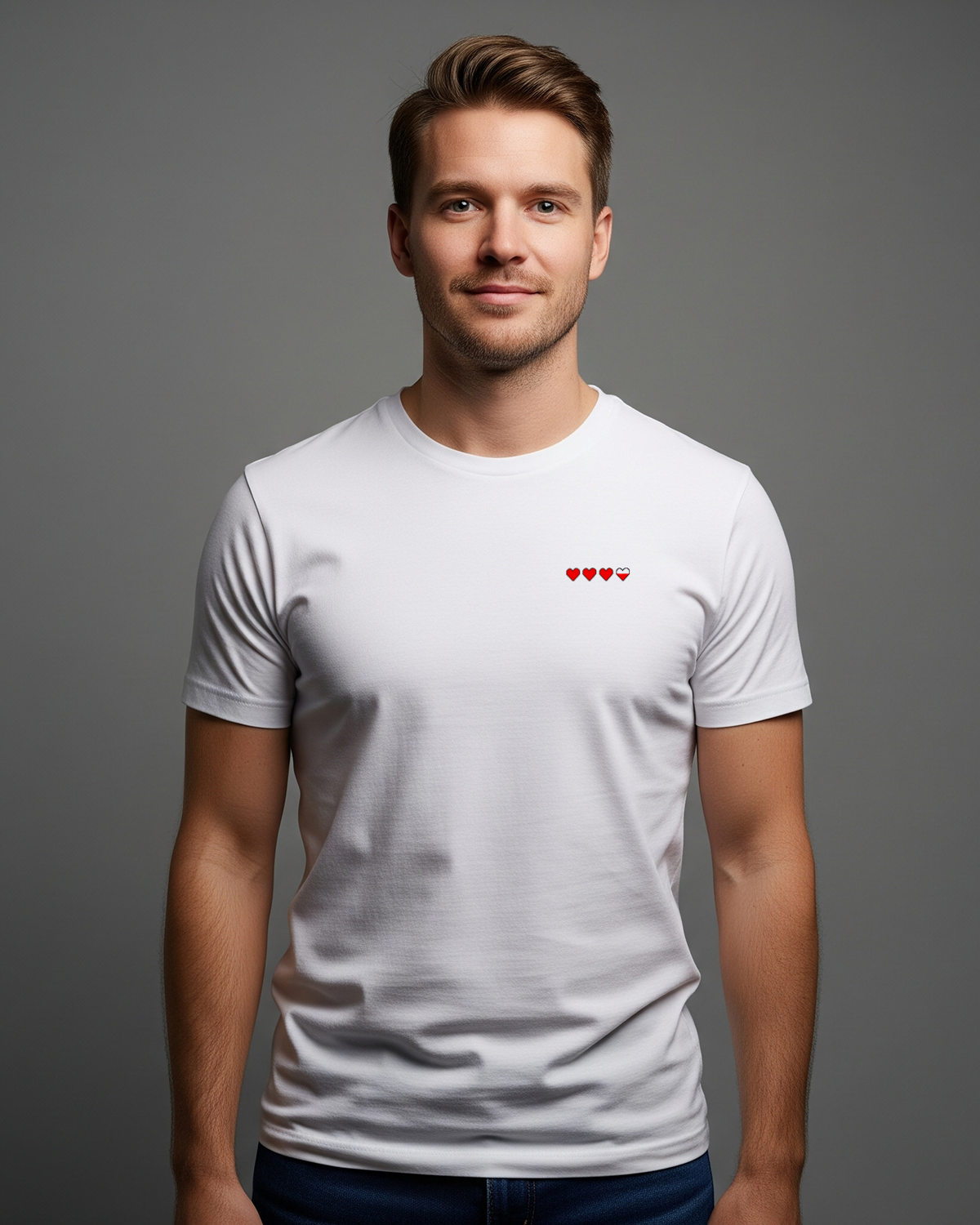 Gaming Life Hearts T-shirt