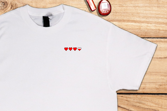 Gaming Life Hearts T-shirt